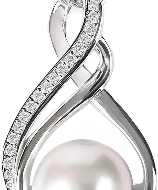 Gifts For Wife Wedding Anniversary - Mothers day gifts - AAA+ Real Pearl Necklaces For Women (18k Gold Plating 925 Sterling Silver) Mothers day necklace ideas Birthday Freshwater Pearl Necklace