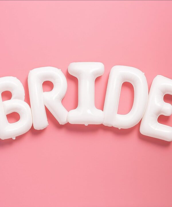 KatchOn, Giant Bride Balloons White - 40 Inch | Bachelorette Party Decorations | White Bride Balloon for Bridal Shower Decorations | Bridal Shower Balloon | Bachelorette Balloons