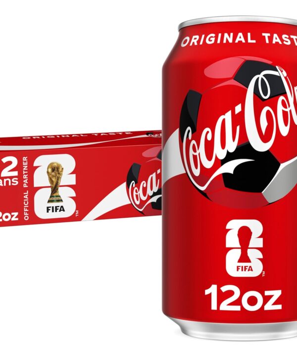 Coca-Cola Fridge Pack Soda Soft Drink, 12 fl oz Cans, 12 Pack - Classic Cola Soda Cans