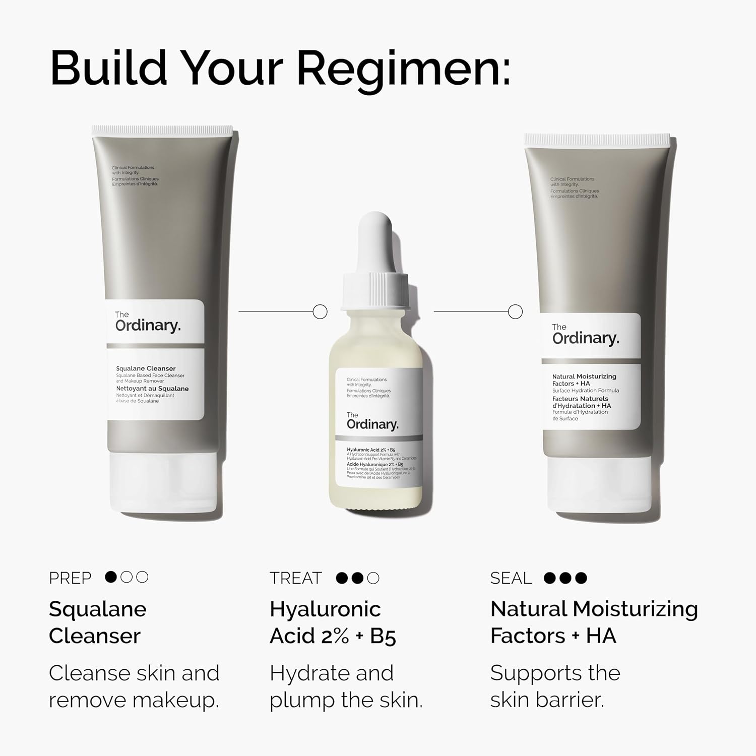 The Ordinary Hyaluronic Acid 2% + B5 (with Ceramides), Multi-Depth Hydration Serum for Plumper, Smoother Skin