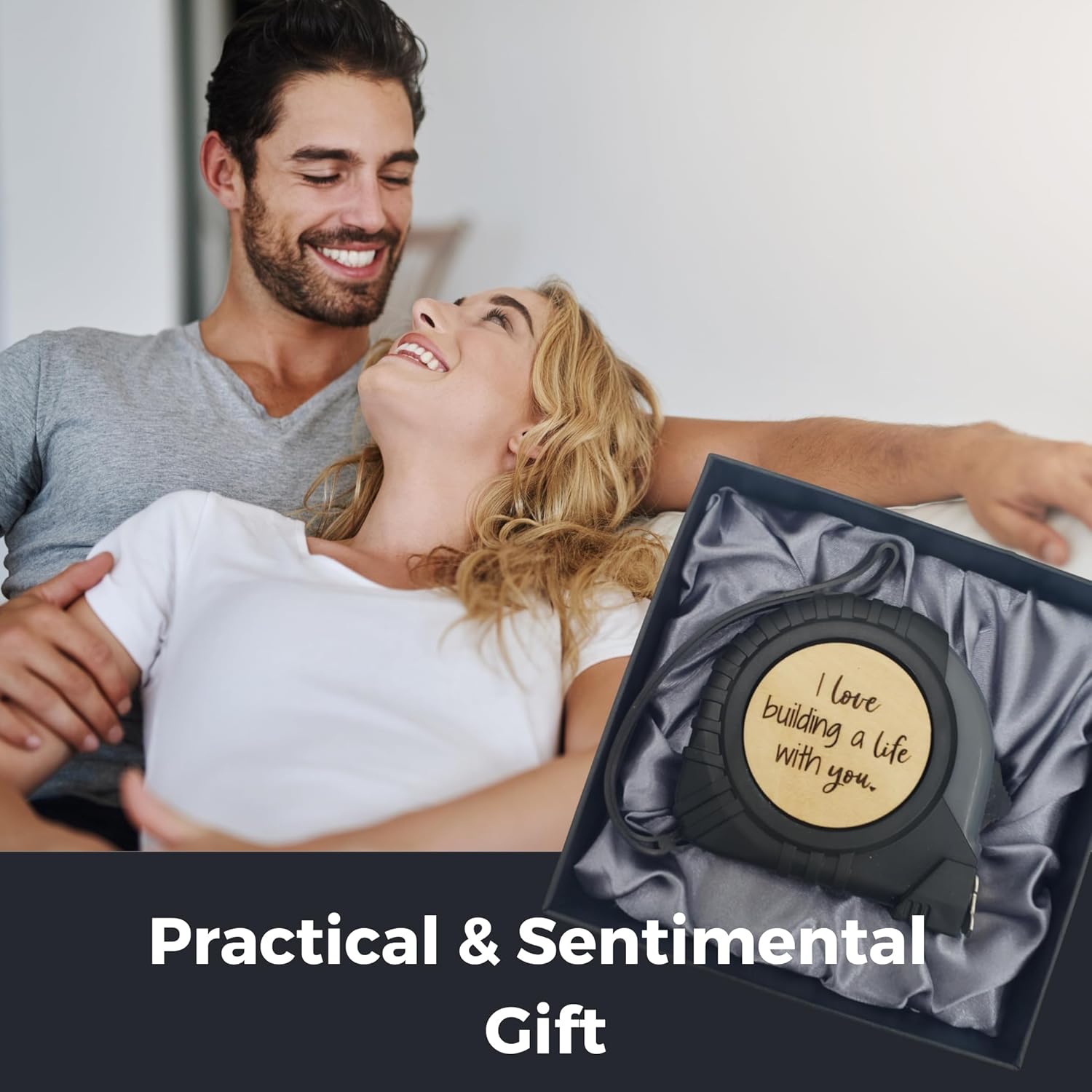 I Love Building a Life with You Tape Measure, Birthday Gifts for Husband from Wife, Groom Gifts from Bride on Wedding Day, Wedding Gift for Husband, Future Husband Gifts, Practical Boyfriend Gifts