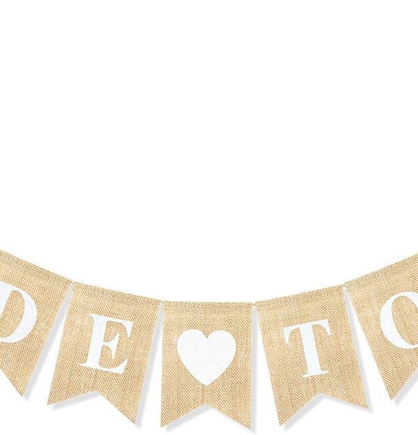 Uniwish Bride to Be Banner for Bridal Shower Engagement Bachelorette Party Decorations Garland Wedding Photo Prop