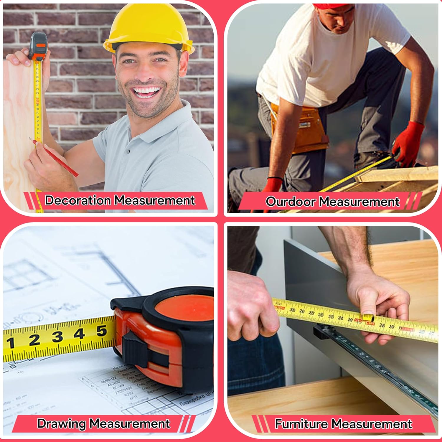 Gossby Gift for Husband, Boyfriend – I Love Building A Life with You Tape Measure – Christmas, Valentines, Anniversary Tool Gift for Him – Men Gift for Husband, Boyfriend from Wife, Girlfriend