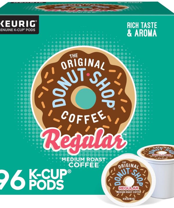 The Original Donut Shop Regular Keurig Single-Serve K-Cup Pods, Medium Roast Coffee, 96 Count