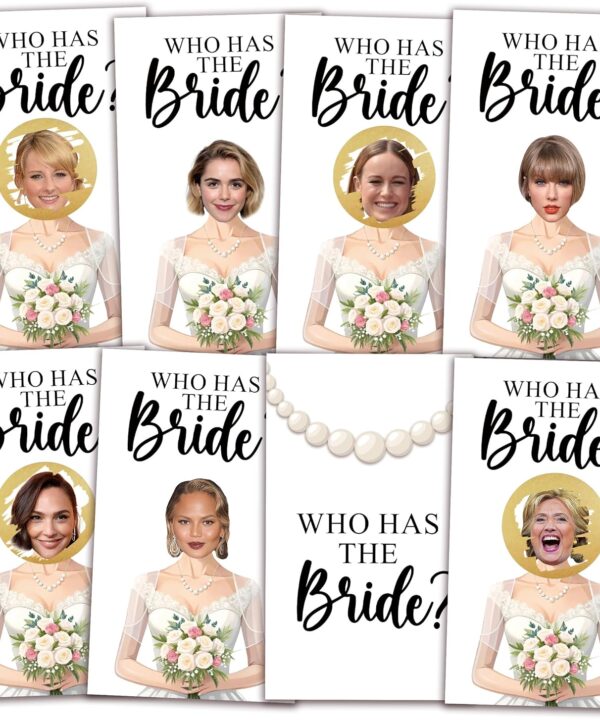 Who Has The Bride Bridal Shower Scratch Off Game, Fun Wedding Shower Game for Guests, Engagement Party, Bachelorette Party, Bride-to-Be Celebration Scratch Off Cards-41packs