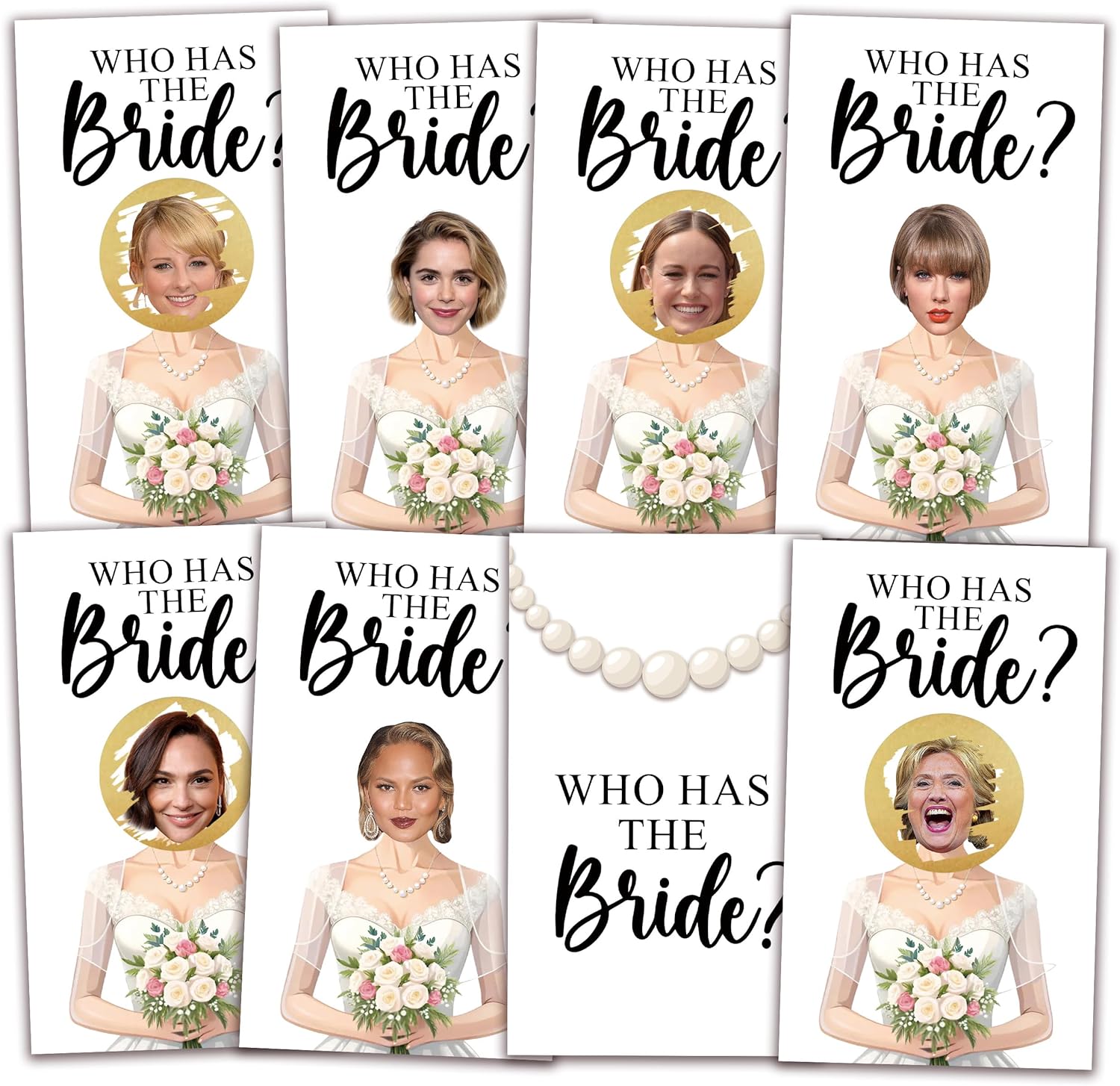 Who Has The Bride Bridal Shower Scratch Off Game, Fun Wedding Shower Game for Guests, Engagement Party, Bachelorette Party, Bride-to-Be Celebration Scratch Off Cards-41packs
