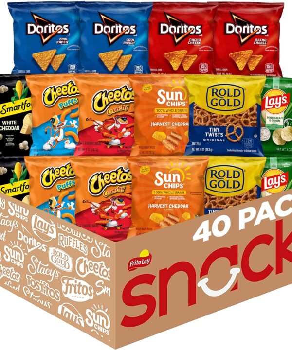 Frito-Lay Fun Times Mix Variety Pack, 2.37 Pounds, (Pack of 40)