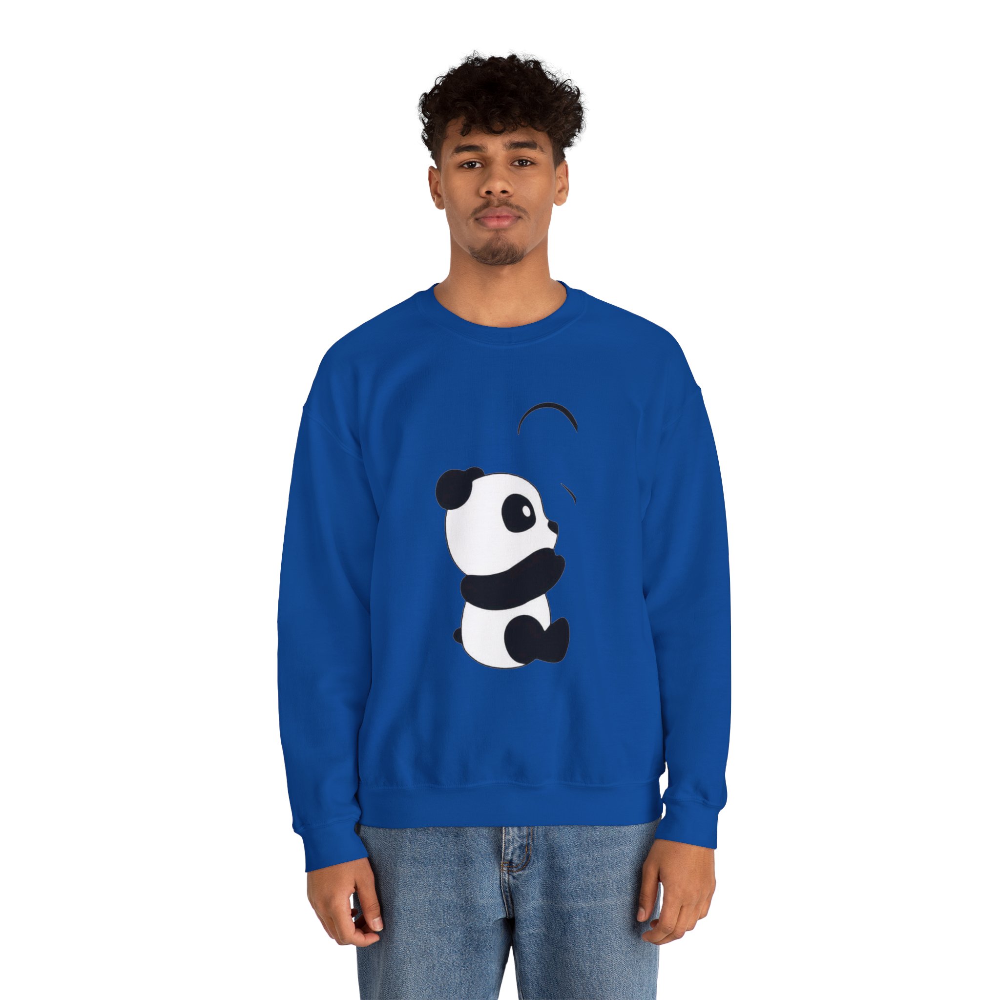 Panda Crewneck Sweatshirt – Cute Minimalist Panda Graphic - Image 27