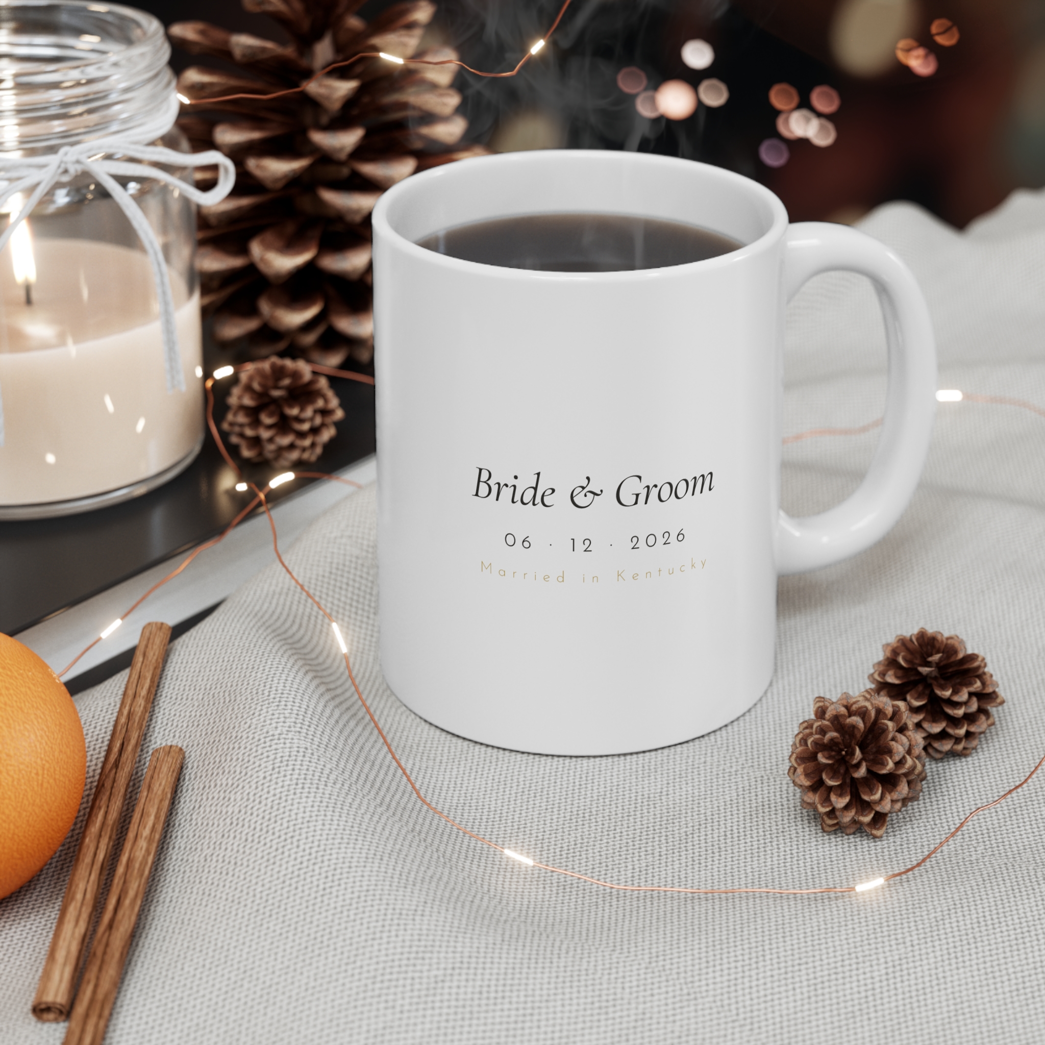 Kentucky Love Story Mug — State Outline with Heart | Lexington, KY Souvenir 11oz - Image 4