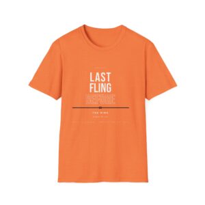 Bachelorette Party T-Shirt — "Last Fling Before The Ring" Graphic Tee