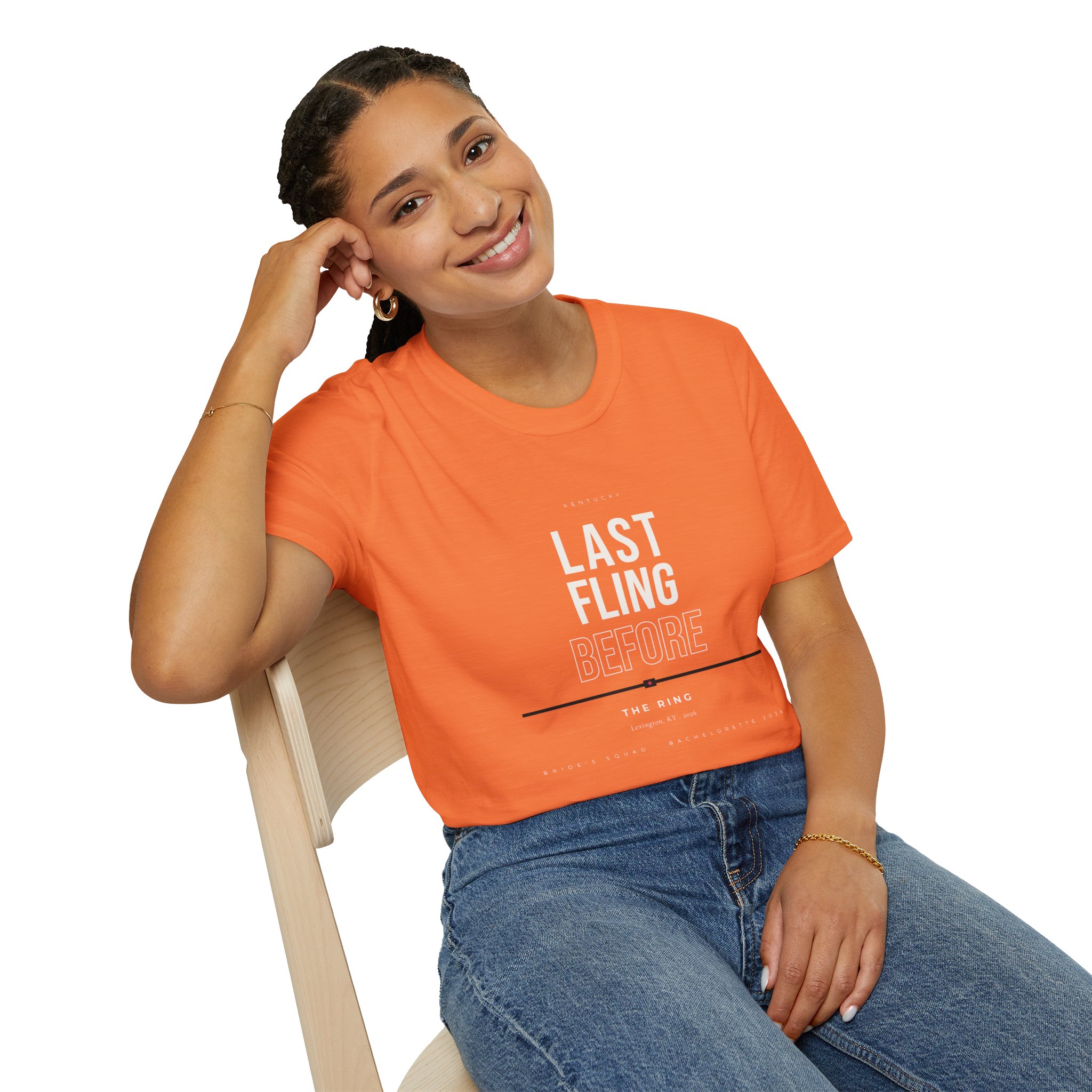 Bachelorette Party T-Shirt — "Last Fling Before The Ring" Graphic Tee - Image 4