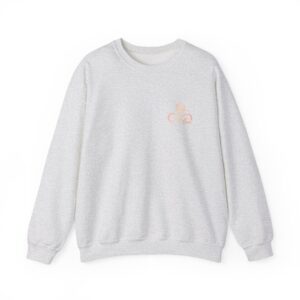 Crewneck Sweatshirt - Small Rose Line Art "I Rise" Embroidered