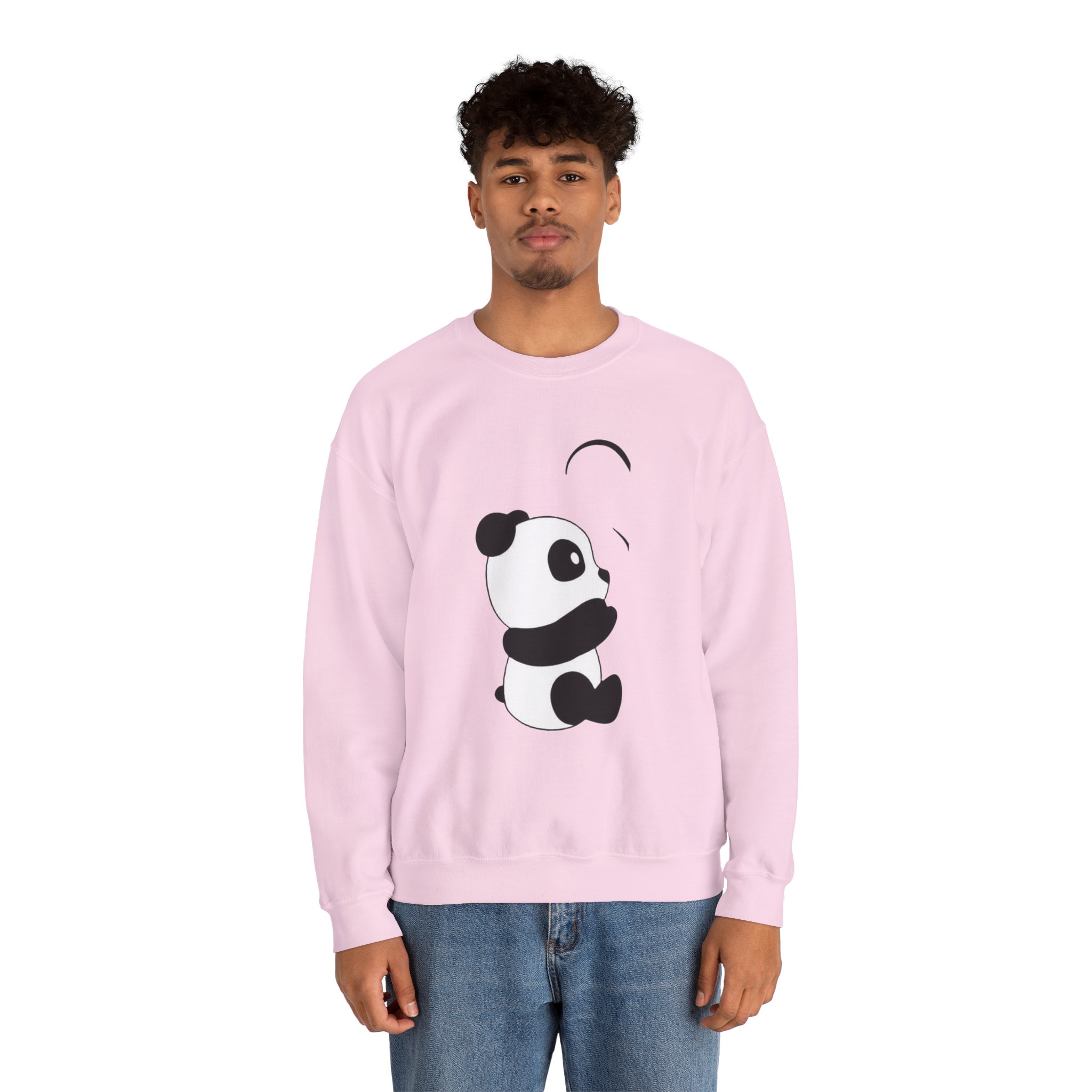Panda Crewneck Sweatshirt – Cute Minimalist Panda Graphic - Image 33