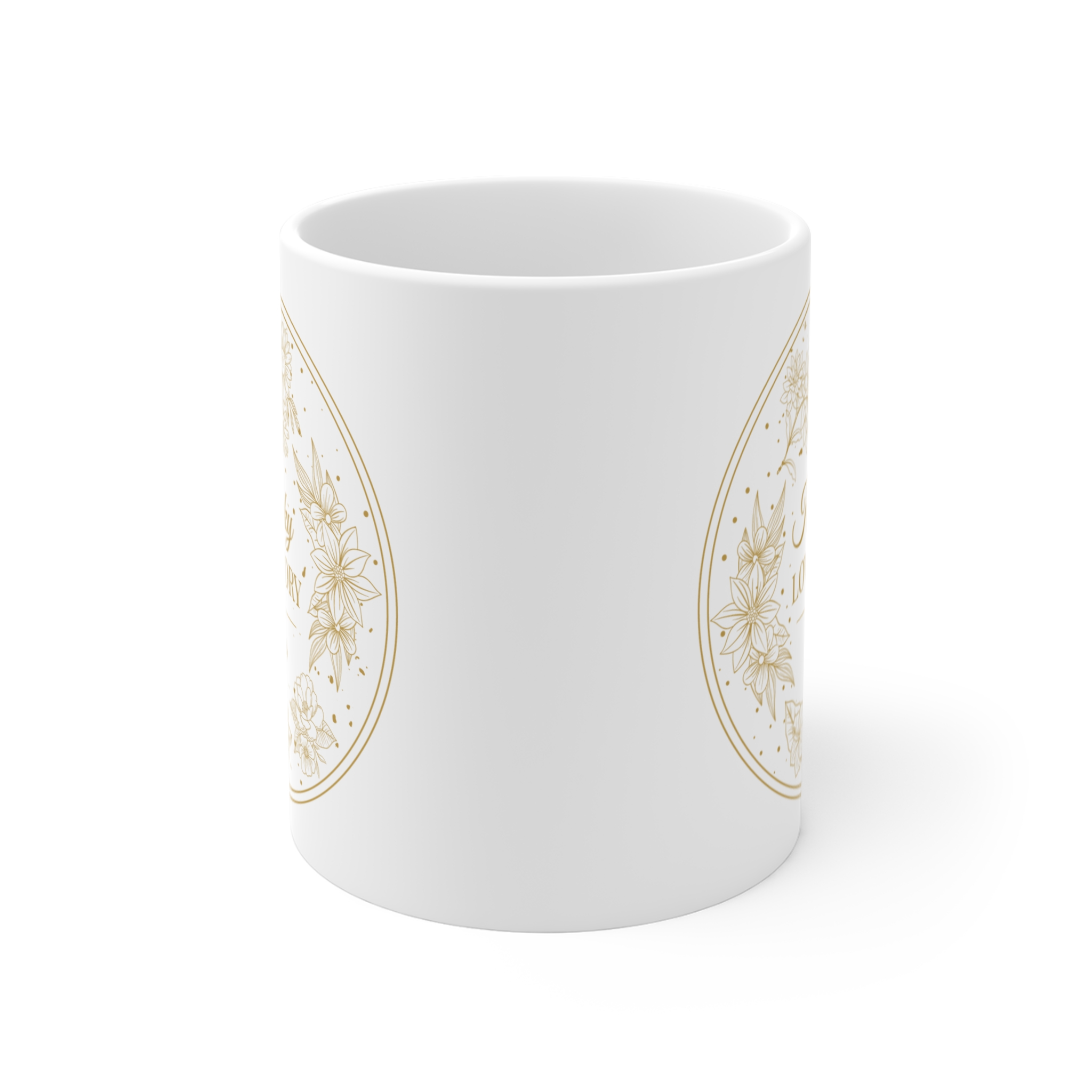 Kentucky Love Story 11oz Mug — Floral Established 2025 Wedding Keepsake - Image 2