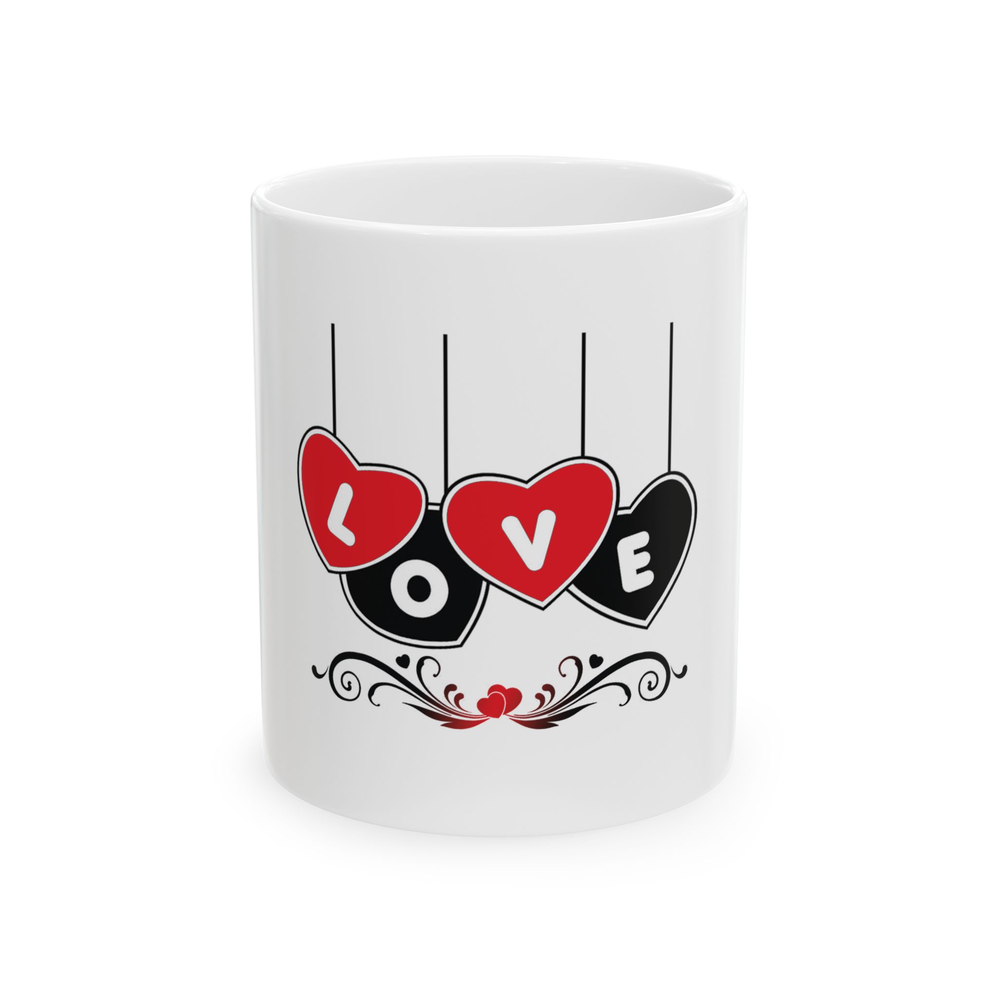 Love Heart Ceramic Mug – Valentine's Day 11oz/15oz Coffee Cup - Image 2