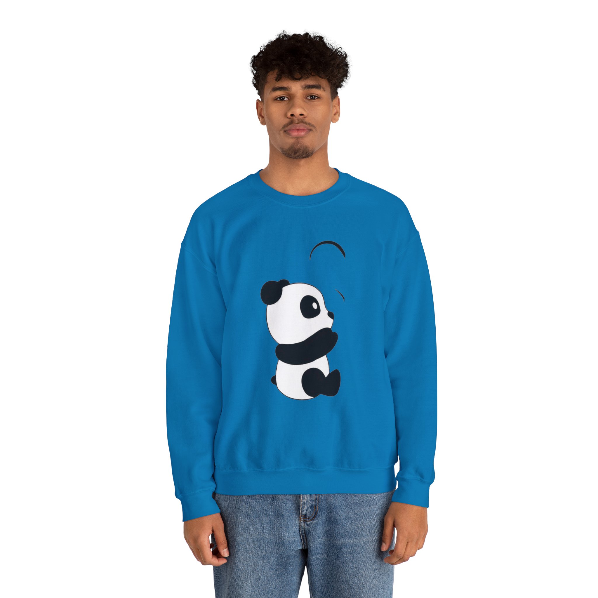 Panda Crewneck Sweatshirt – Cute Minimalist Panda Graphic - Image 23
