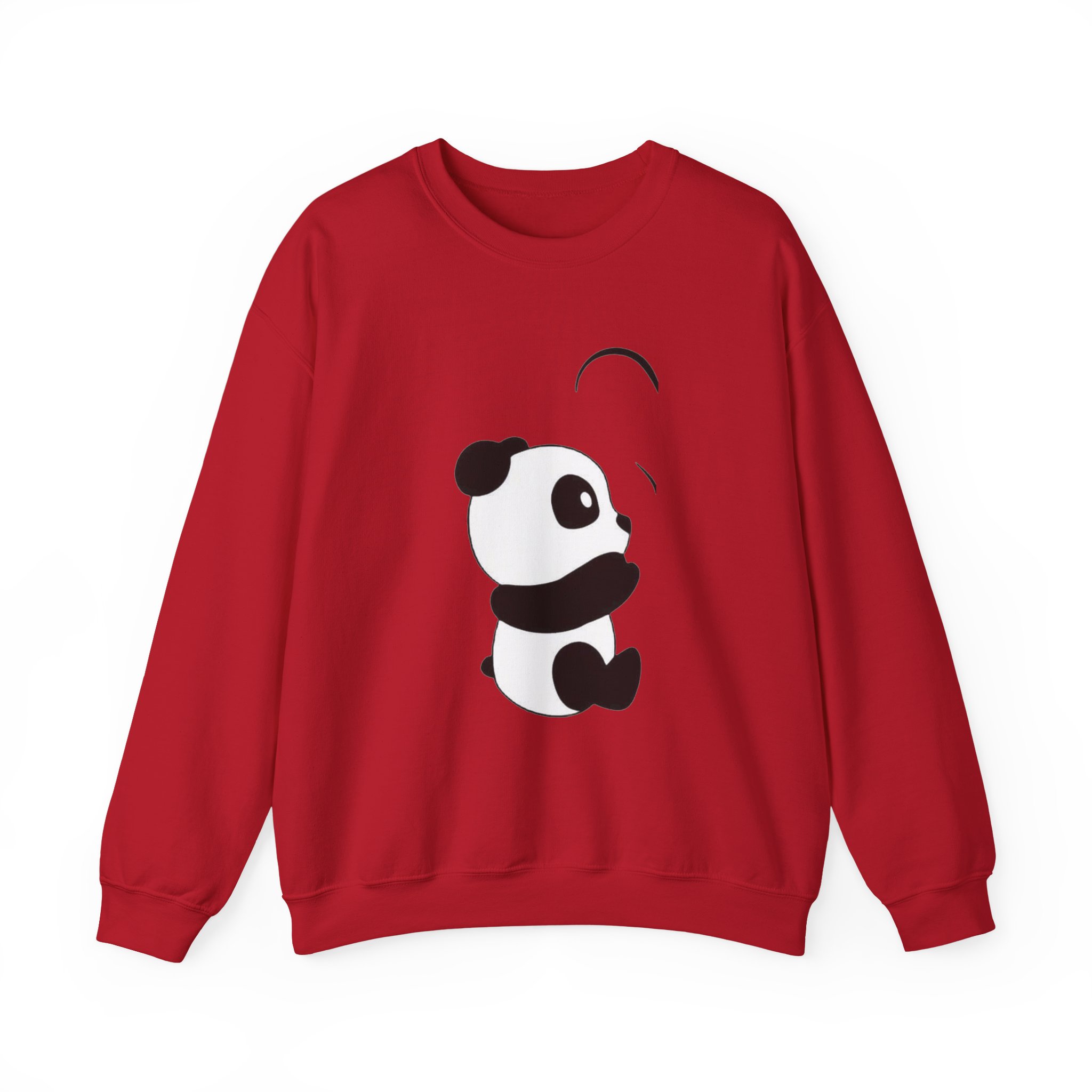 Panda Crewneck Sweatshirt – Cute Minimalist Panda Graphic - Image 34