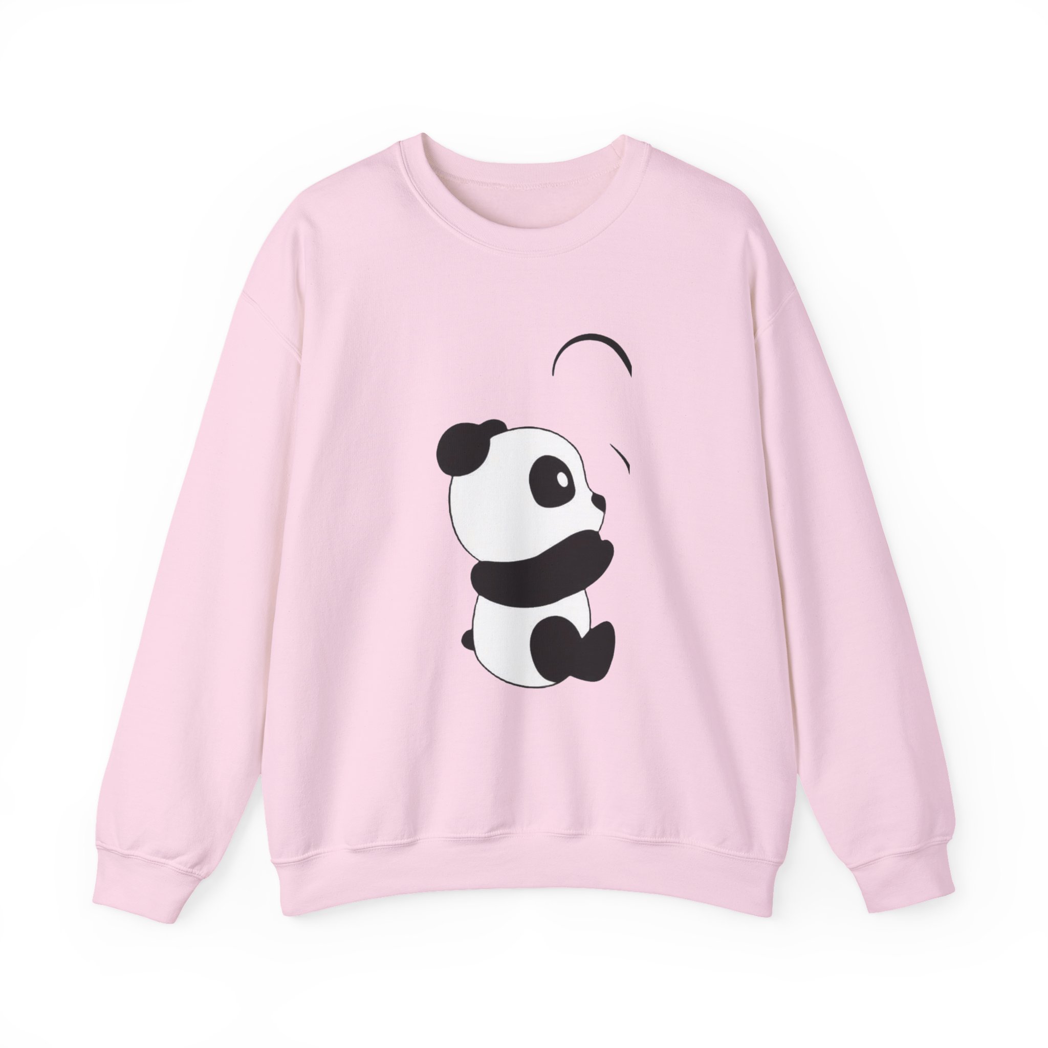 Panda Crewneck Sweatshirt – Cute Minimalist Panda Graphic - Image 31