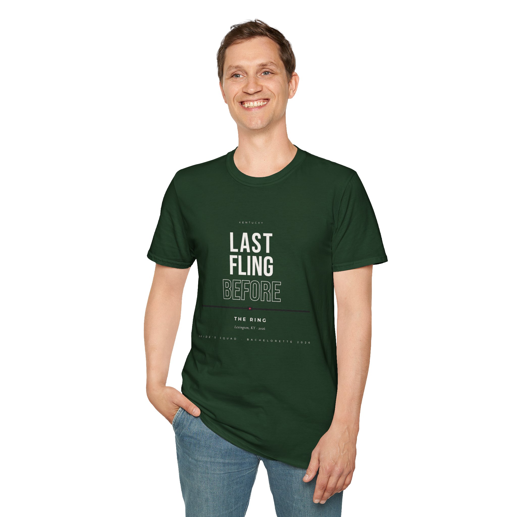 Bachelorette Party T-Shirt — "Last Fling Before The Ring" Graphic Tee - Image 14