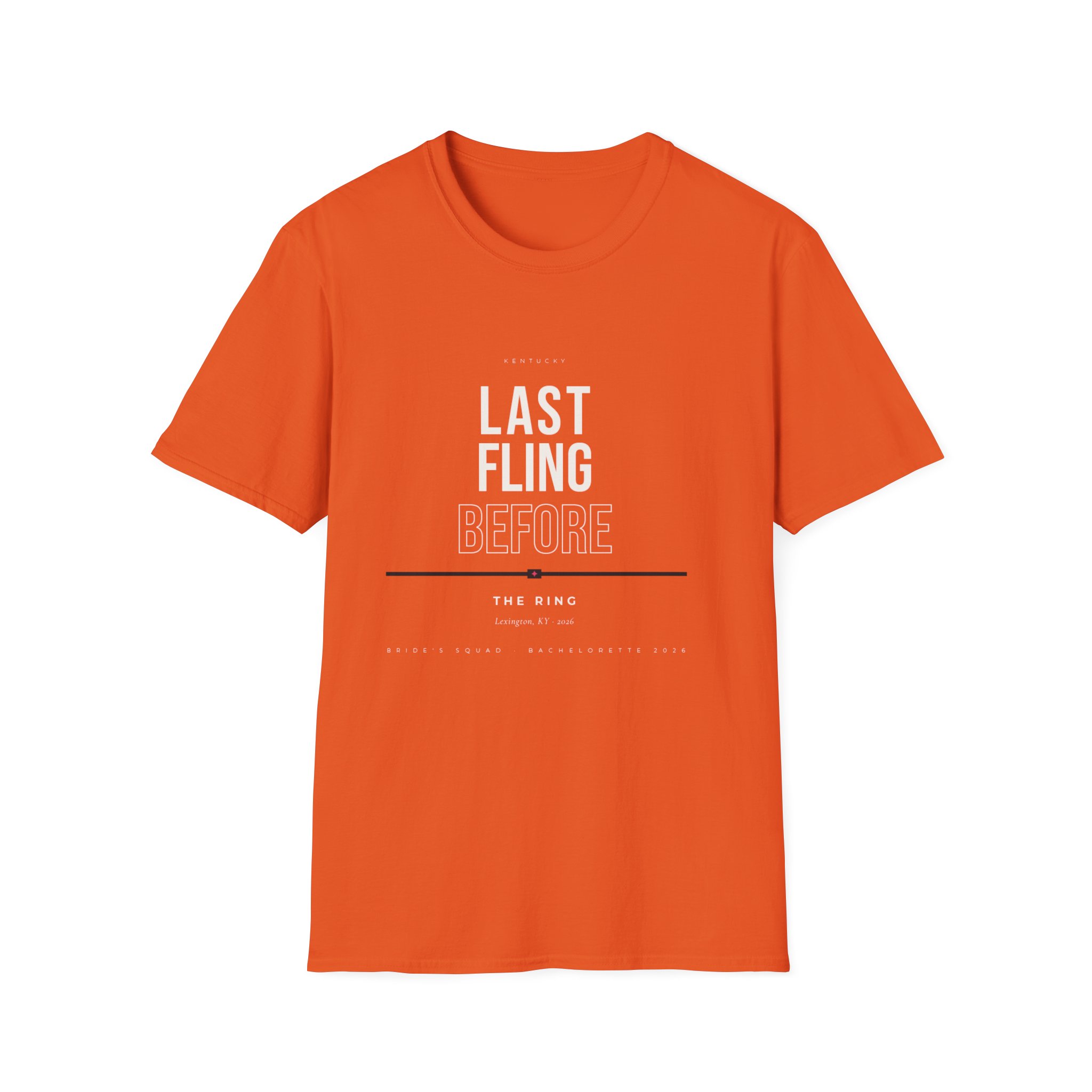Bachelorette Party T-Shirt — "Last Fling Before The Ring" Graphic Tee - Image 8
