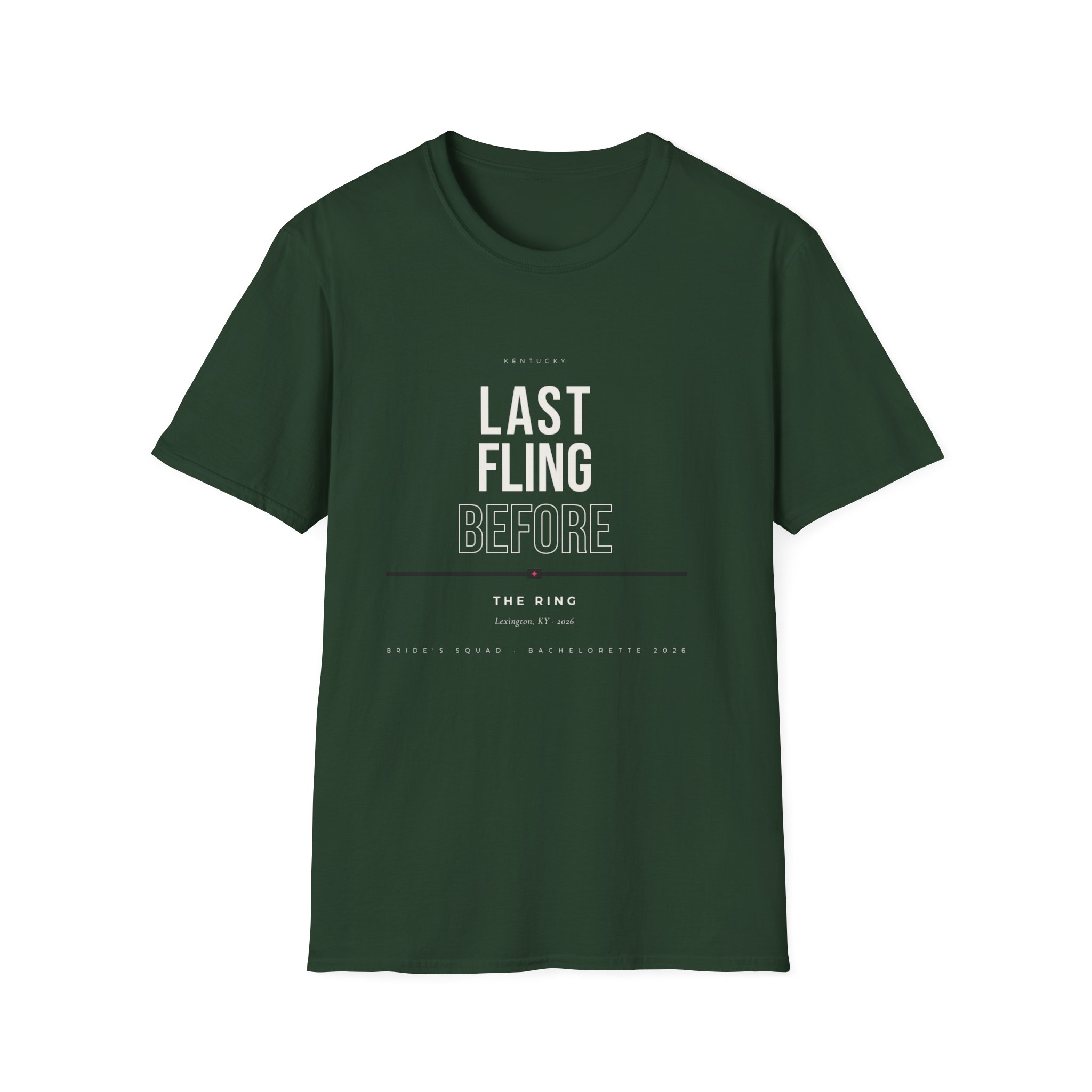 Bachelorette Party T-Shirt — "Last Fling Before The Ring" Graphic Tee - Image 11