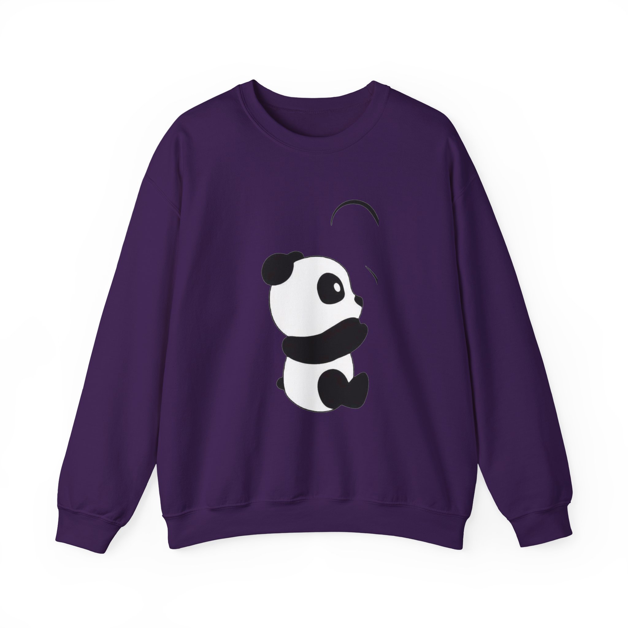 Panda Crewneck Sweatshirt – Cute Minimalist Panda Graphic - Image 28