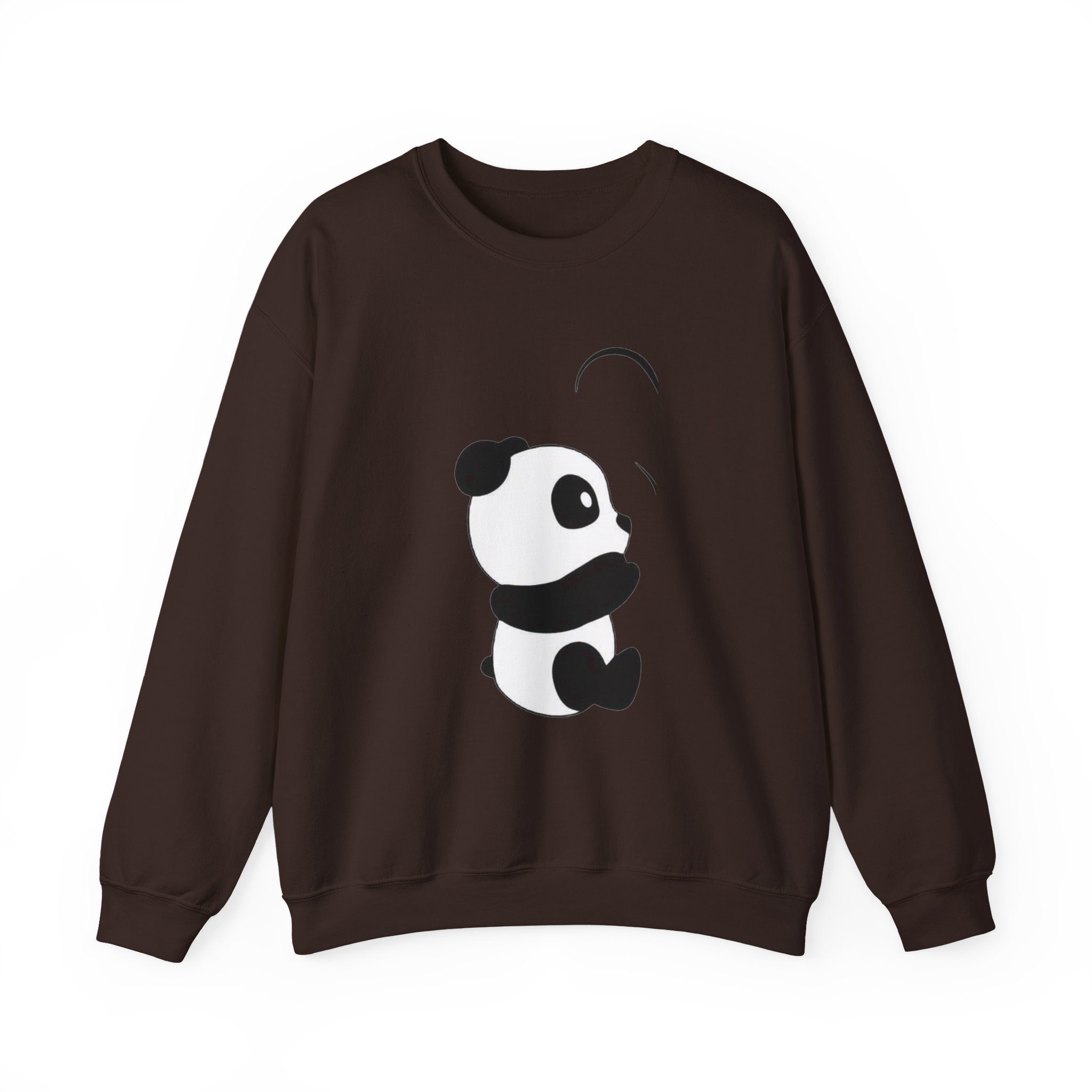 Panda Crewneck Sweatshirt – Cute Minimalist Panda Graphic - Image 16