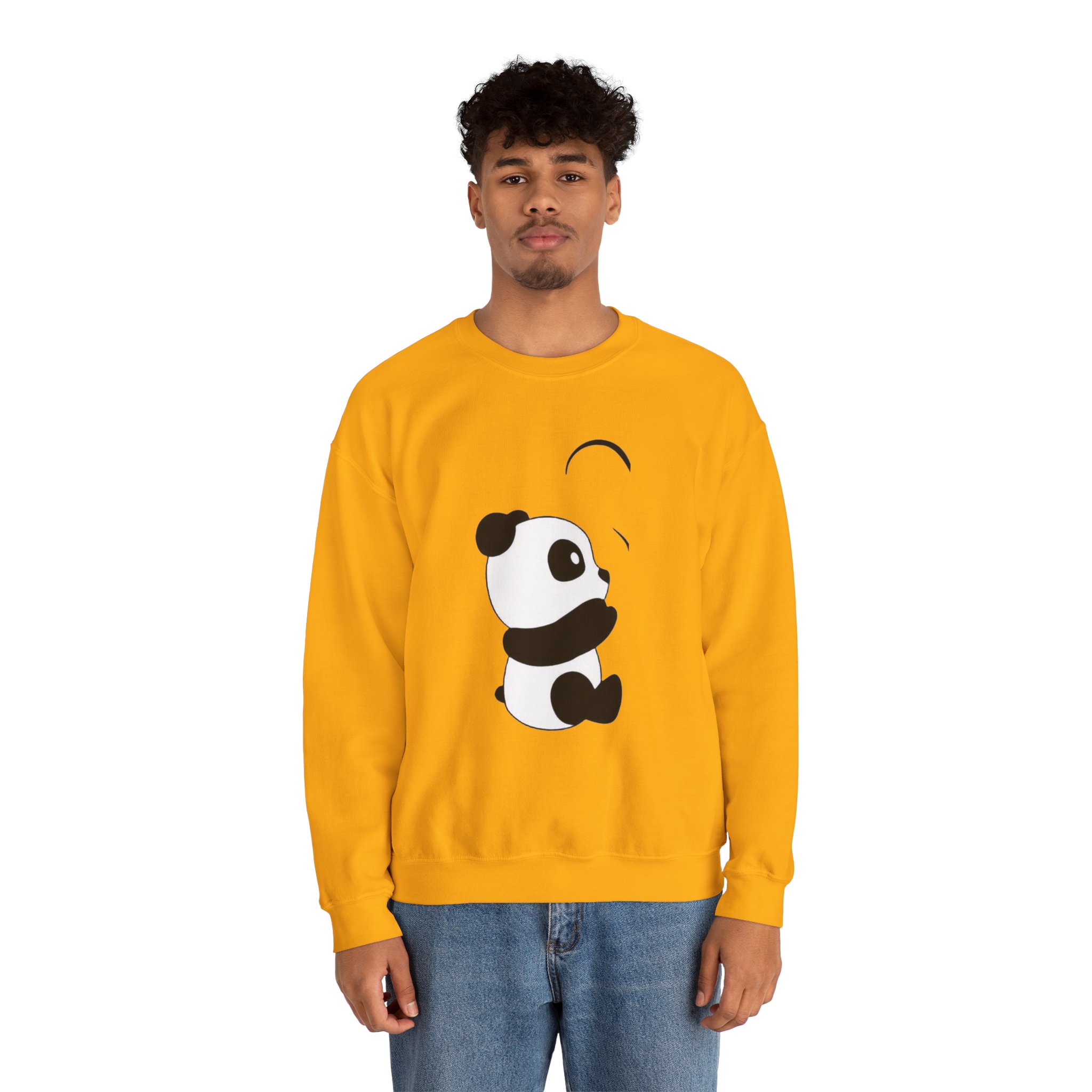 Panda Crewneck Sweatshirt – Cute Minimalist Panda Graphic - Image 15