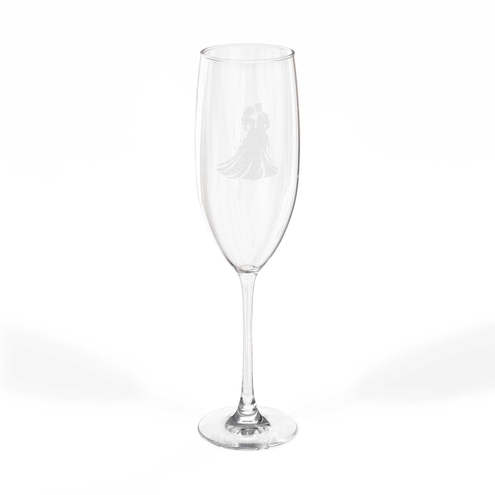 Engraved Wedding Champagne Flute — 8oz Bridal Toast Glass - Image 3