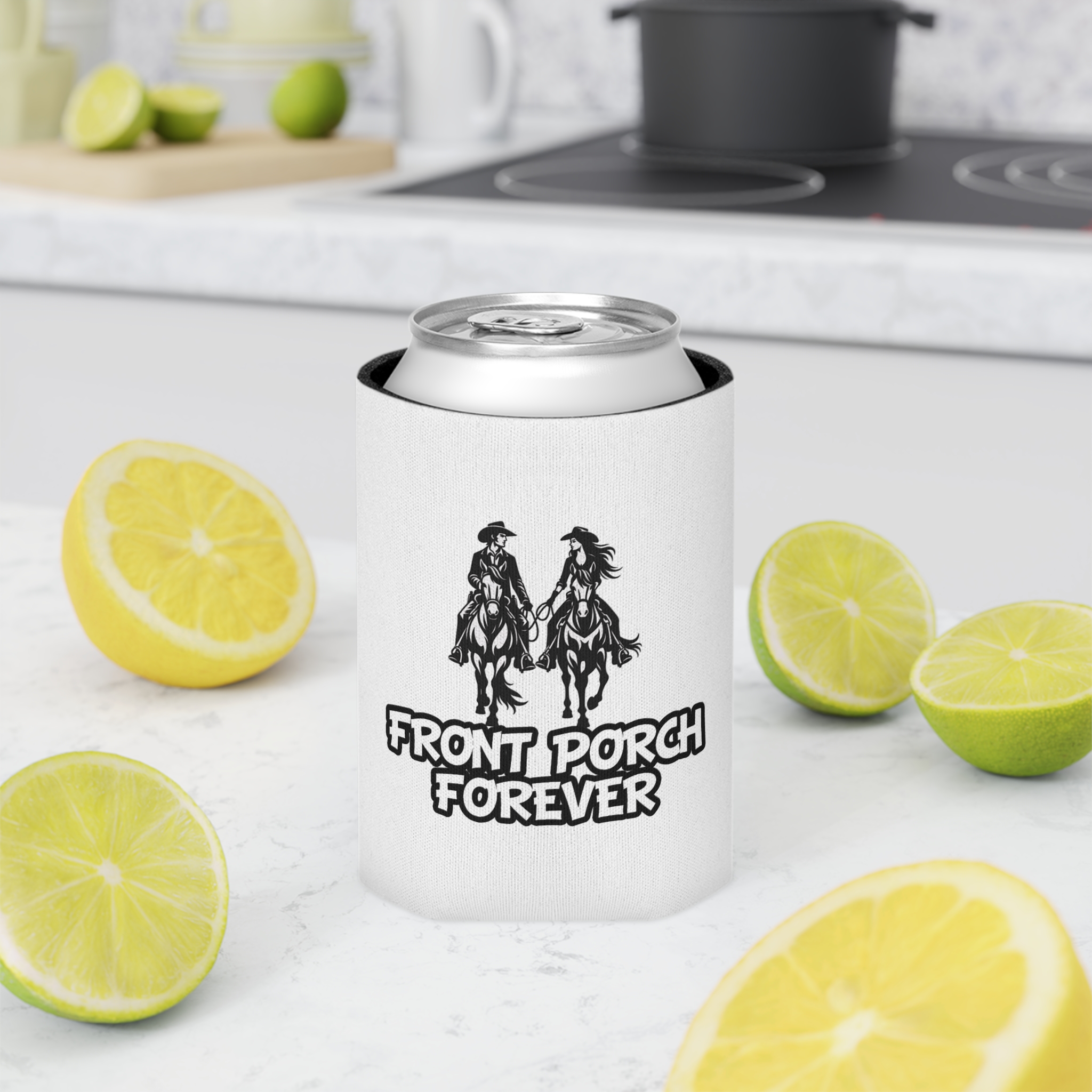 Can Cooler — Front Porch Forever Cowboy Drink Koozie - Image 6