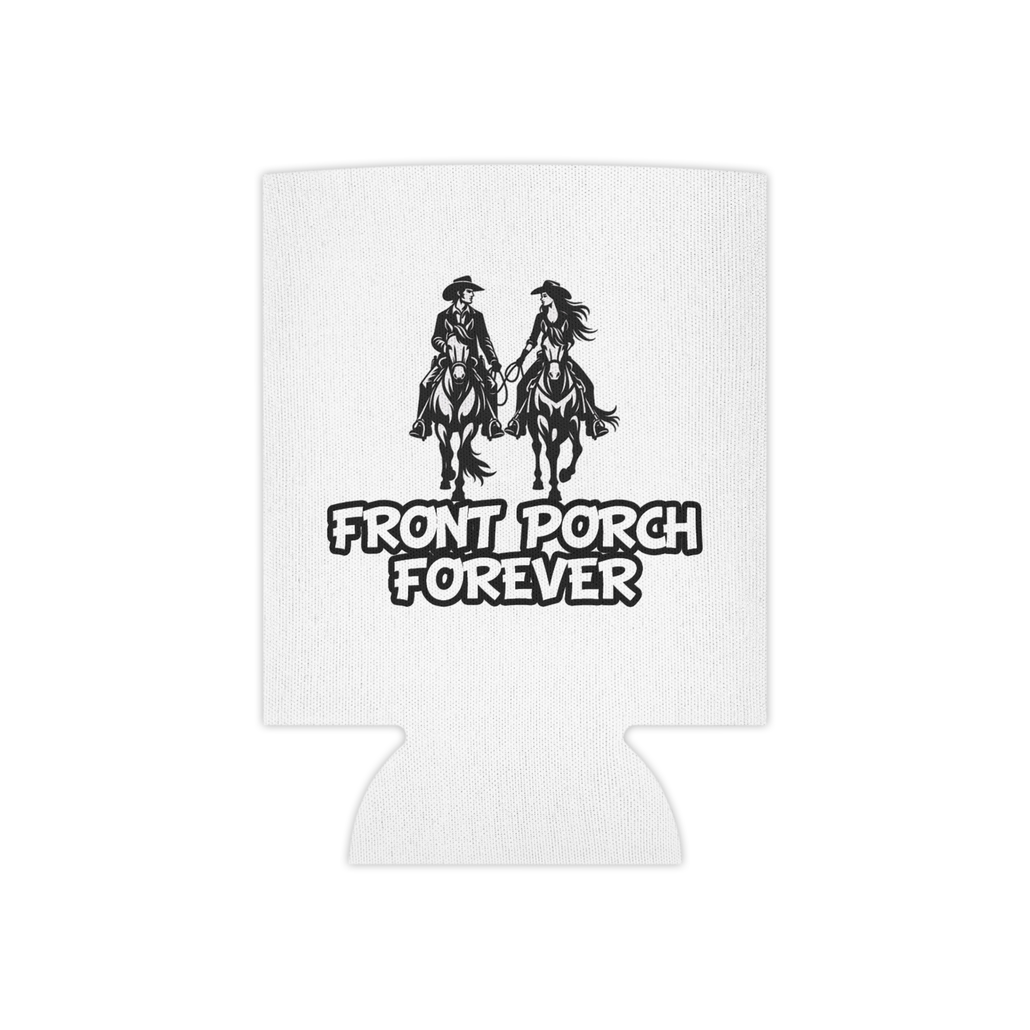Can Cooler — Front Porch Forever Cowboy Drink Koozie - Image 2